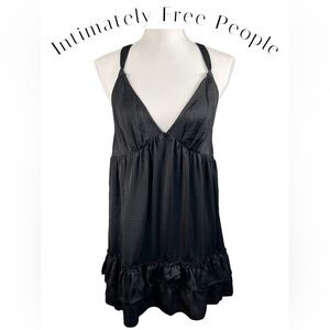 Free People | Intimately | Black Slip Dress | NWT!